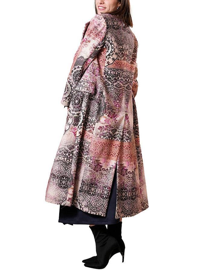 La Fabrique Marguerite Cappotto Lungo Stampa Floreale Vendita Calda
