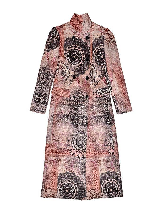 La Fabrique Marguerite Cappotto Lungo Stampa Floreale Vendita Calda