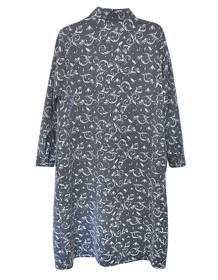 La Fabrique Vivienne Camicia Maxi con Stampa Floreale Moda
