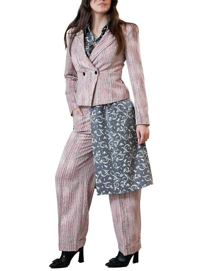 La Fabrique Vivienne Camicia Maxi con Stampa Floreale Moda