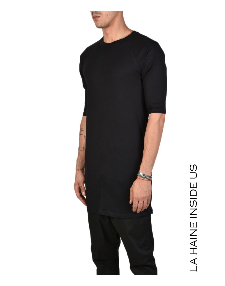 La haine inside us - PERMANENTE - 3M BASE T-SHIRT Versione Lunga Nero Online