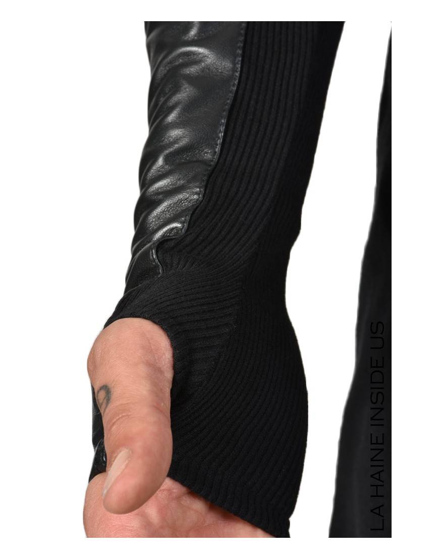 La haine inside us - PERMANENTE - 4B CALLIOPE MANICOTTO Pelle Nero Vendite Flash