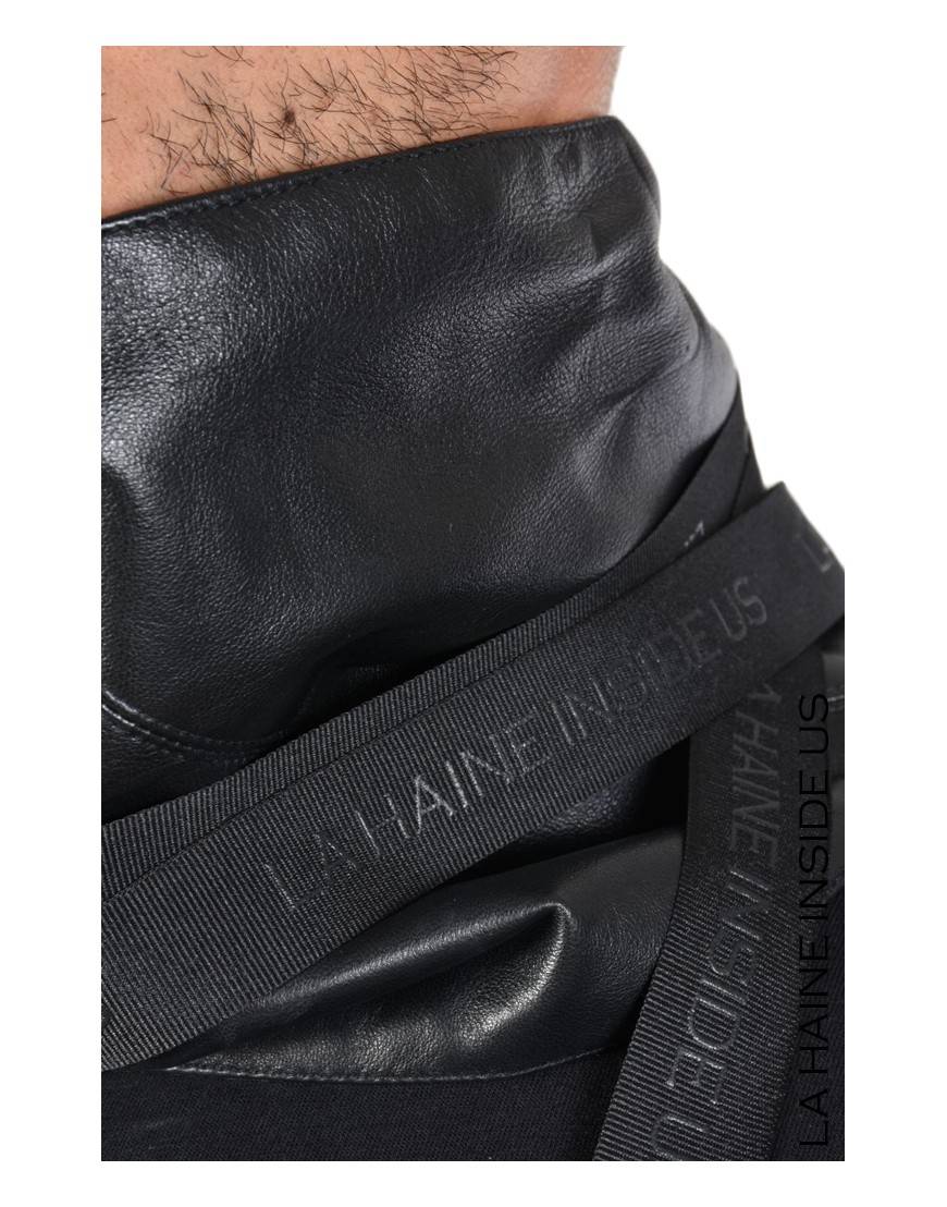 La haine inside us - PERMANENTE - 4B CIBELE FOULARD Pelle Nero Negozio