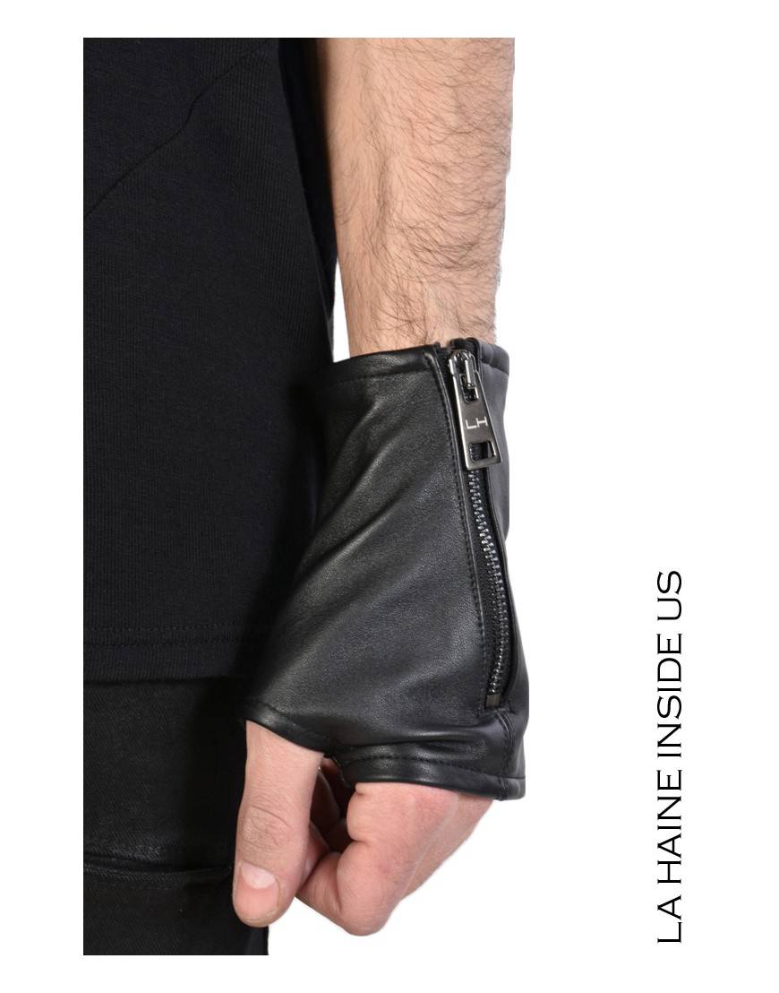 La haine inside us - PERMANENTE - 4B STARK MANICOTTO UNISEX Nero In Saldo