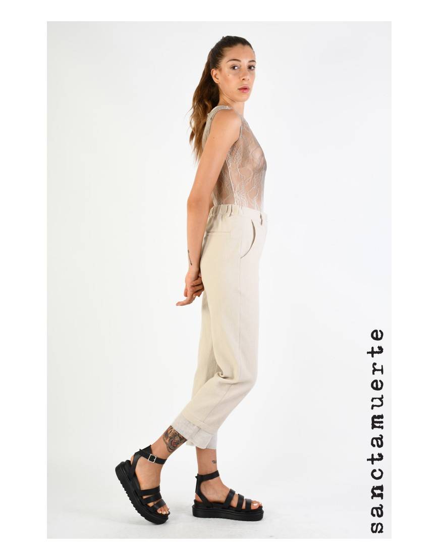 La haine inside us 9B SM299 PANTALONE Sabbia Offerta esclusiva