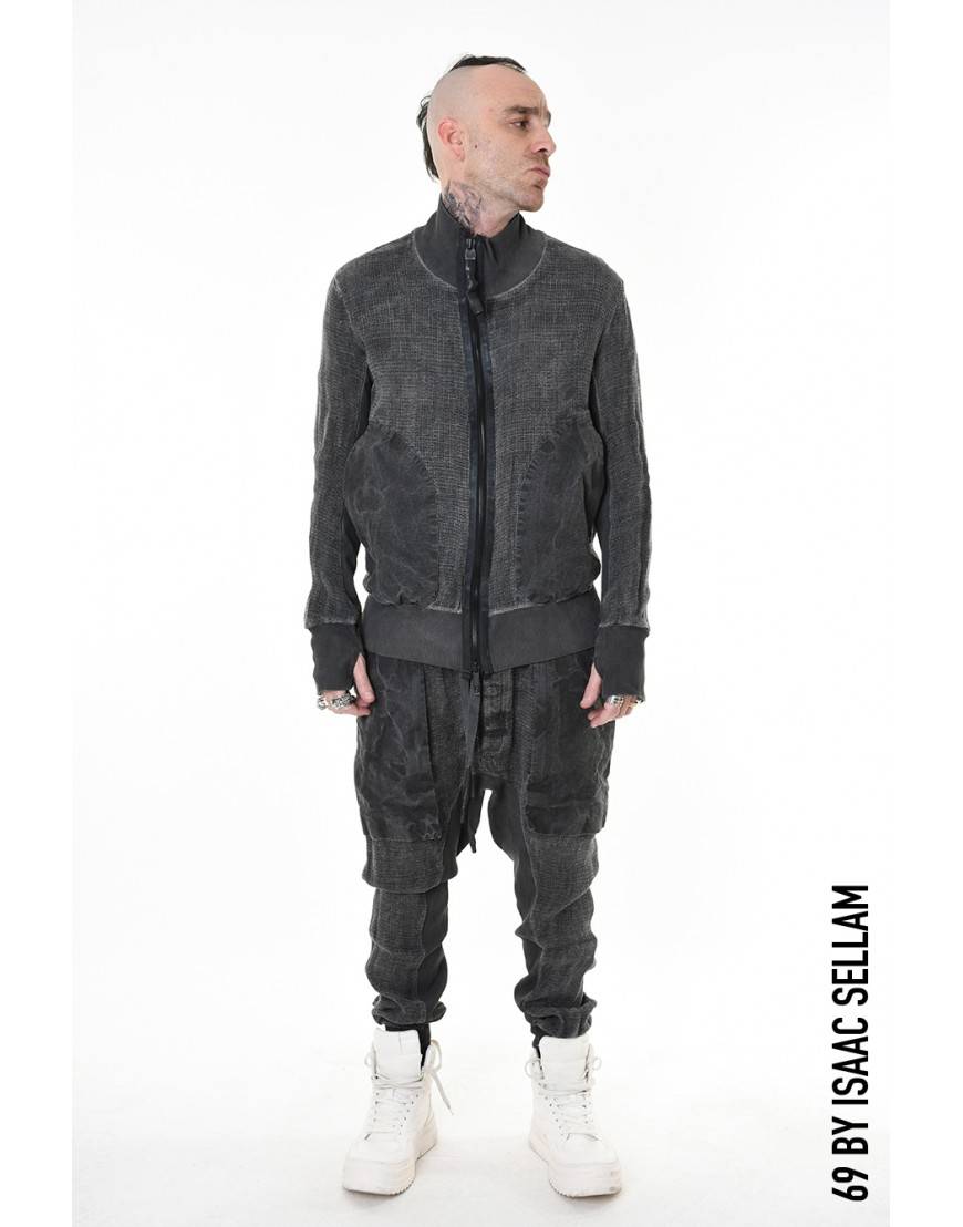 La haine inside us HIGH BOMBER GRILLAGE PLOMB Offerta temporanea