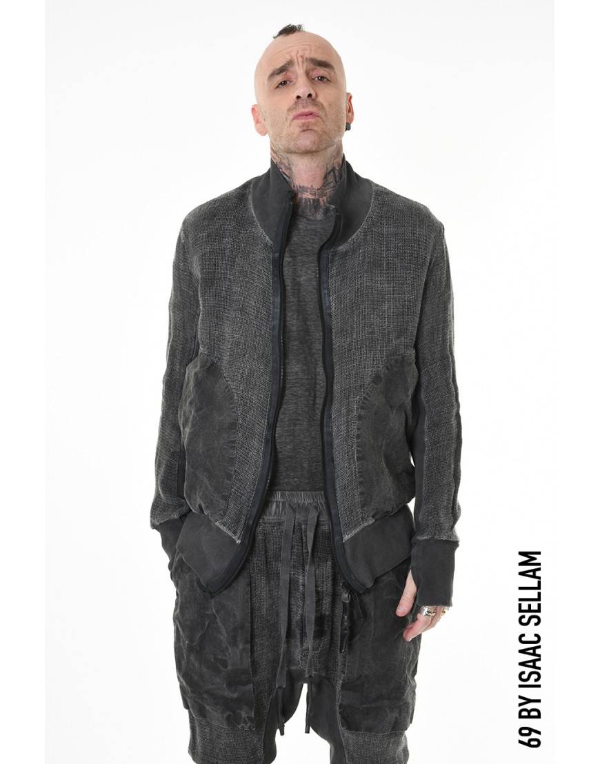 La haine inside us HIGH BOMBER GRILLAGE PLOMB Offerta temporanea
