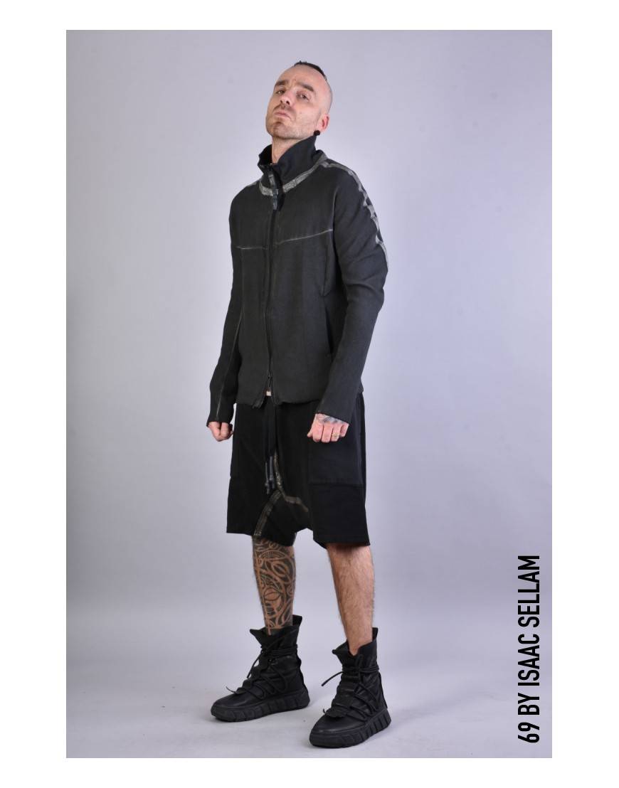 La haine inside us HUMANO ZIP RIBBED Piombo Lightning offer