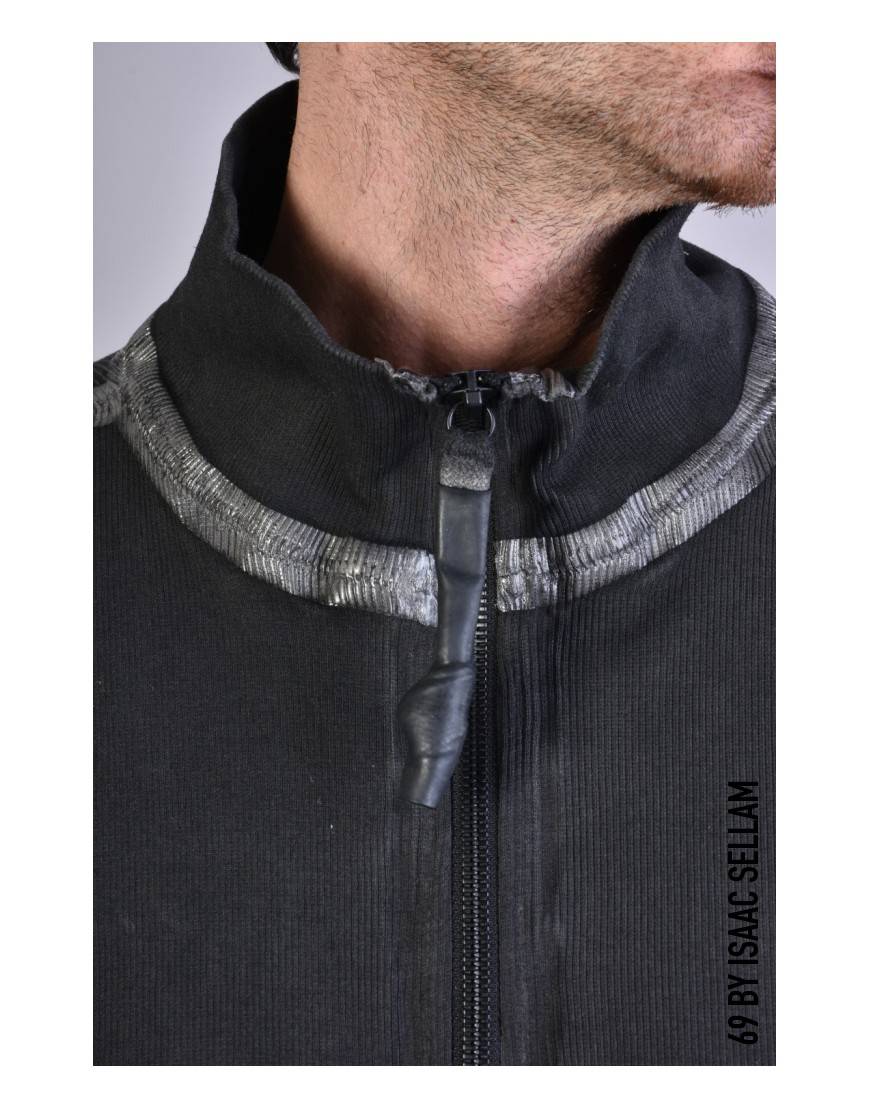 La haine inside us HUMANO ZIP RIBBED Piombo Lightning offer