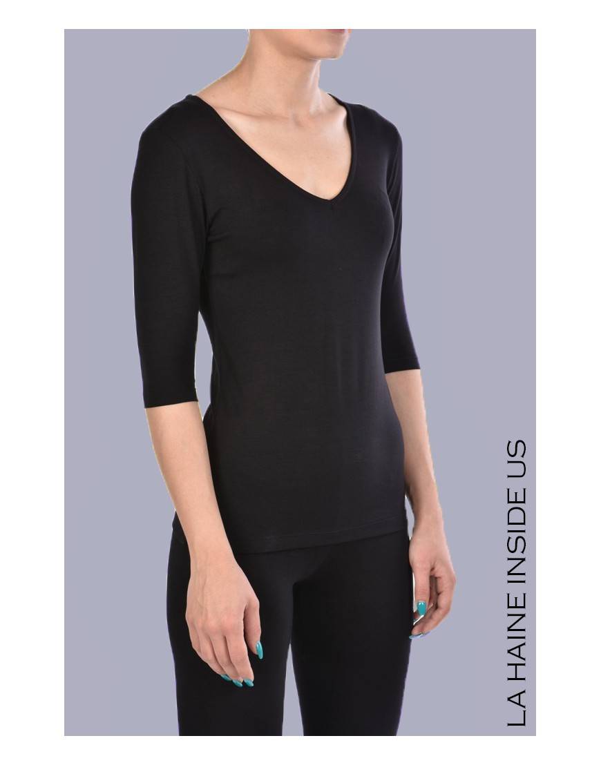 La haine inside us - PERMANENTE - 4M SALUS MAGLIA Nero Ultimo giorno