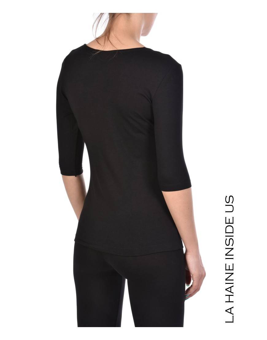 La haine inside us - PERMANENTE - 4M SALUS MAGLIA Nero Ultimo giorno