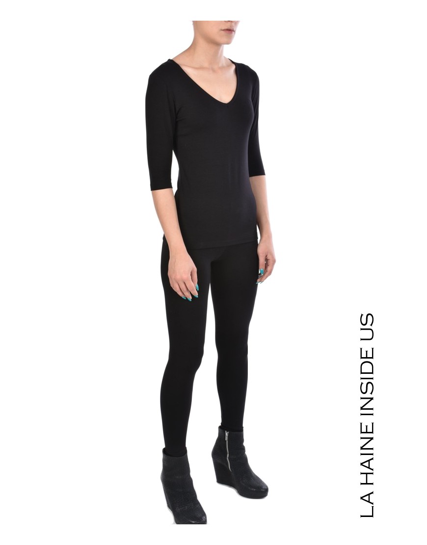 La haine inside us - PERMANENTE - 4M SALUS MAGLIA Nero Ultimo giorno