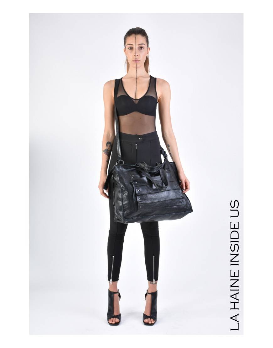 La haine inside us 3I LM168 BORSA UNISEX D Nero Fino al 60% di sconto