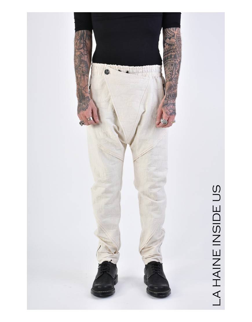 La haine inside us 3B LM133 PANTALONE Ecru Fino al 55% di sconto