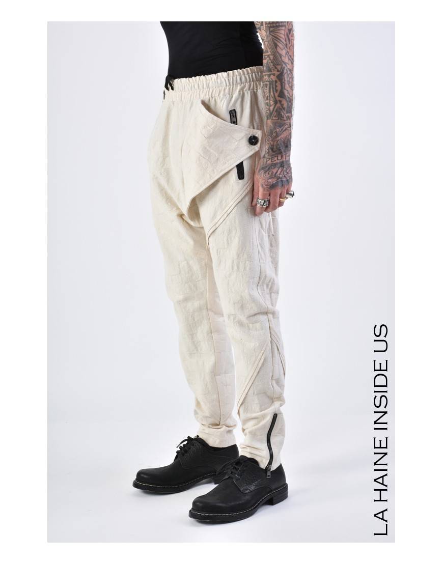La haine inside us 3B LM133 PANTALONE Ecru Fino al 55% di sconto