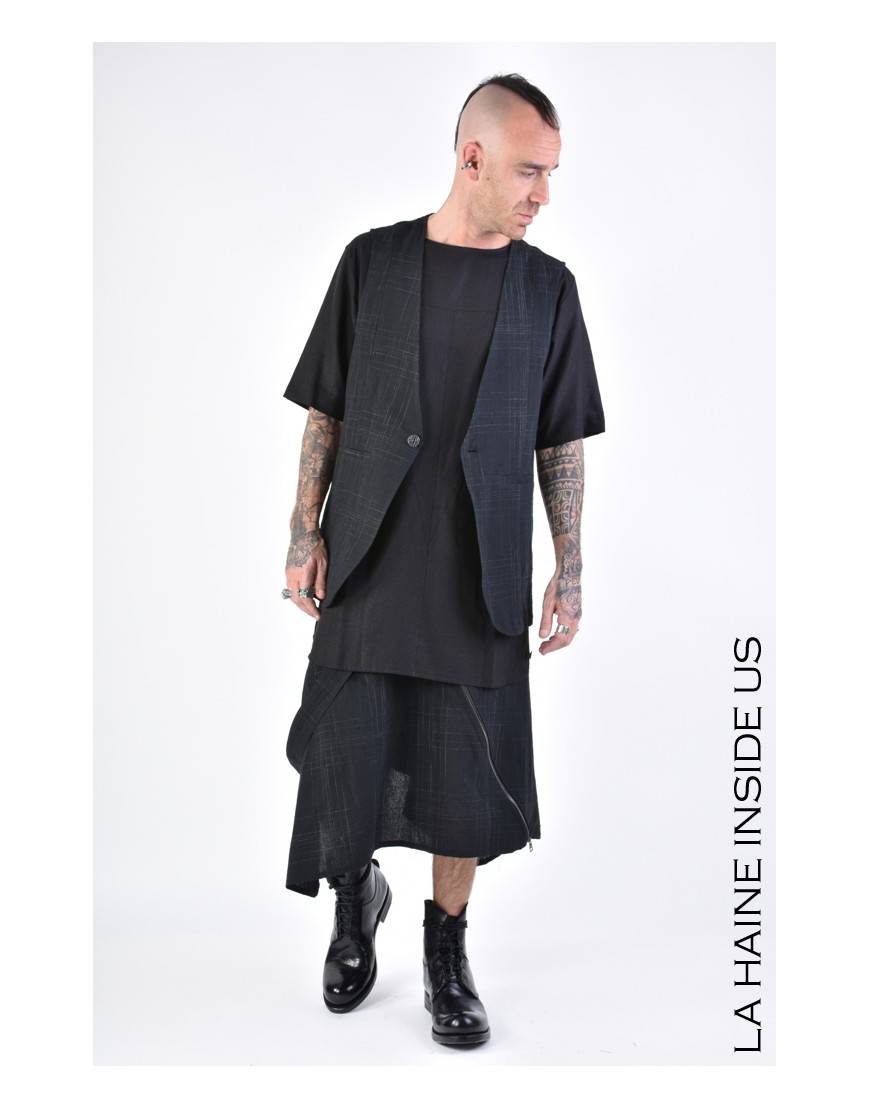 La haine inside us 3B LM144 GILET Nero Limitato a 3 giorni