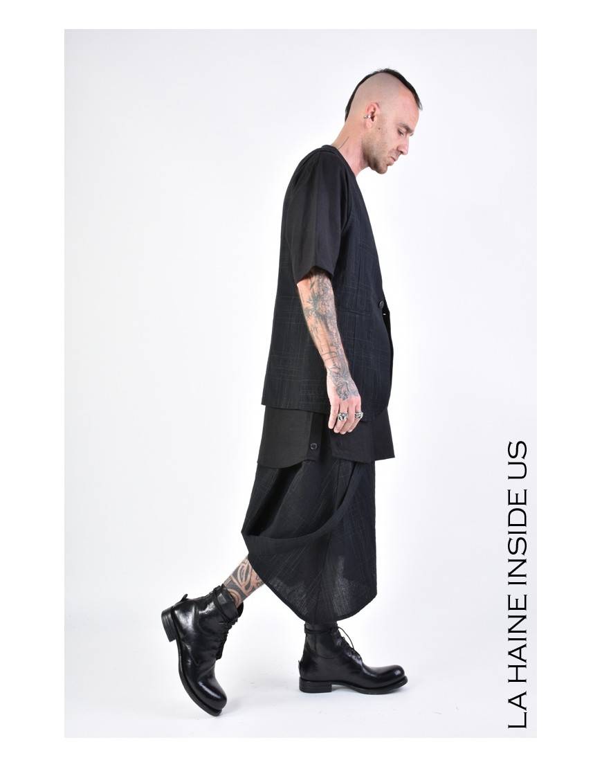 La haine inside us 3B LM144 GILET Nero Limitato a 3 giorni