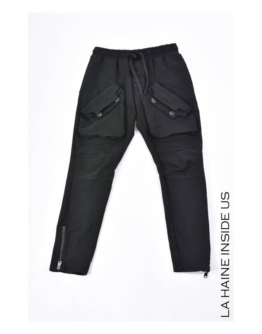La haine inside us 3B LM146 PANTALONE Nero Black Friday Prezzi