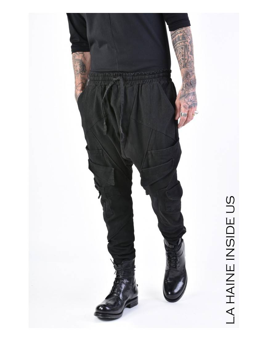 La haine inside us 3B LM155 PANTALONE Nero In vendita