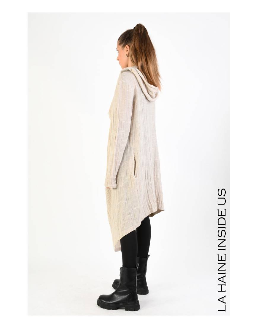 La haine inside us 3J LM164 CARDIGAN UNISEX D Beige Sconti questo mese