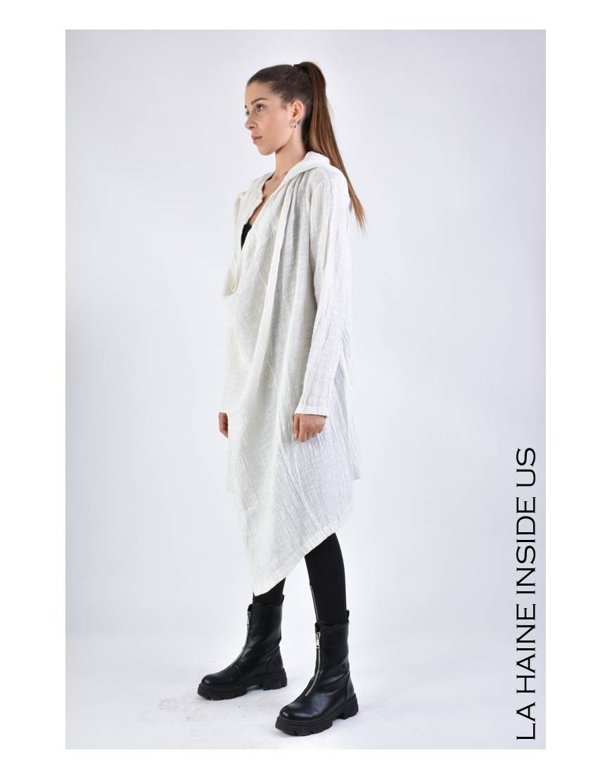 La haine inside us 3J LM164 CARDIGAN UNISEX D Bianco 2025