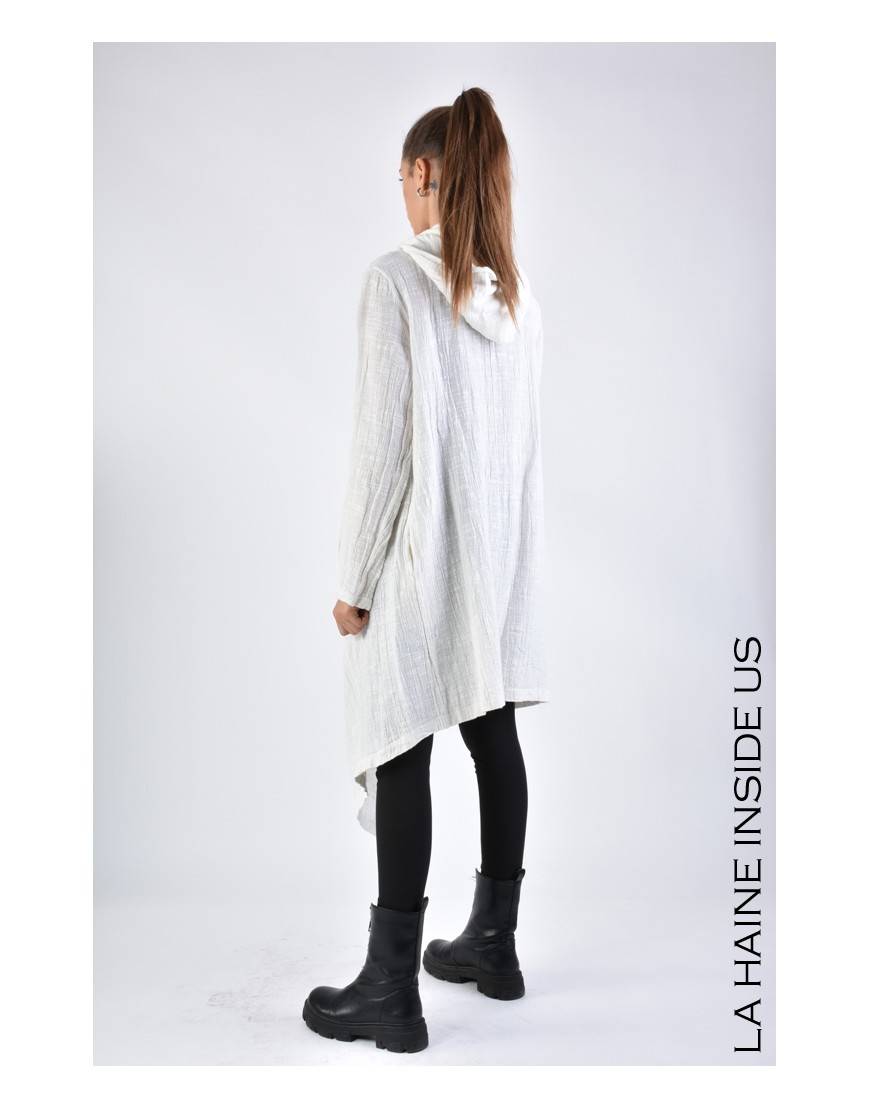 La haine inside us 3J LM164 CARDIGAN UNISEX D Bianco 2025