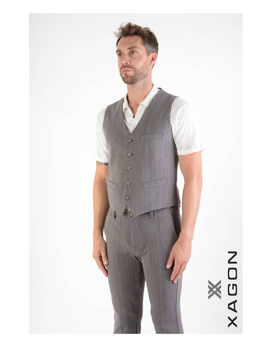 La haine inside us GILET 1PGLBRU Blu Saldi