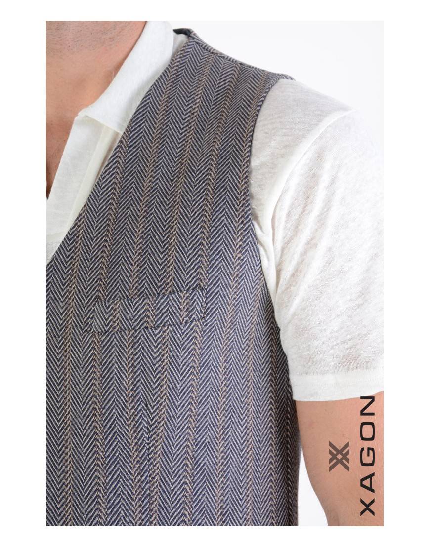 La haine inside us GILET 1PGLBRU Blu Saldi