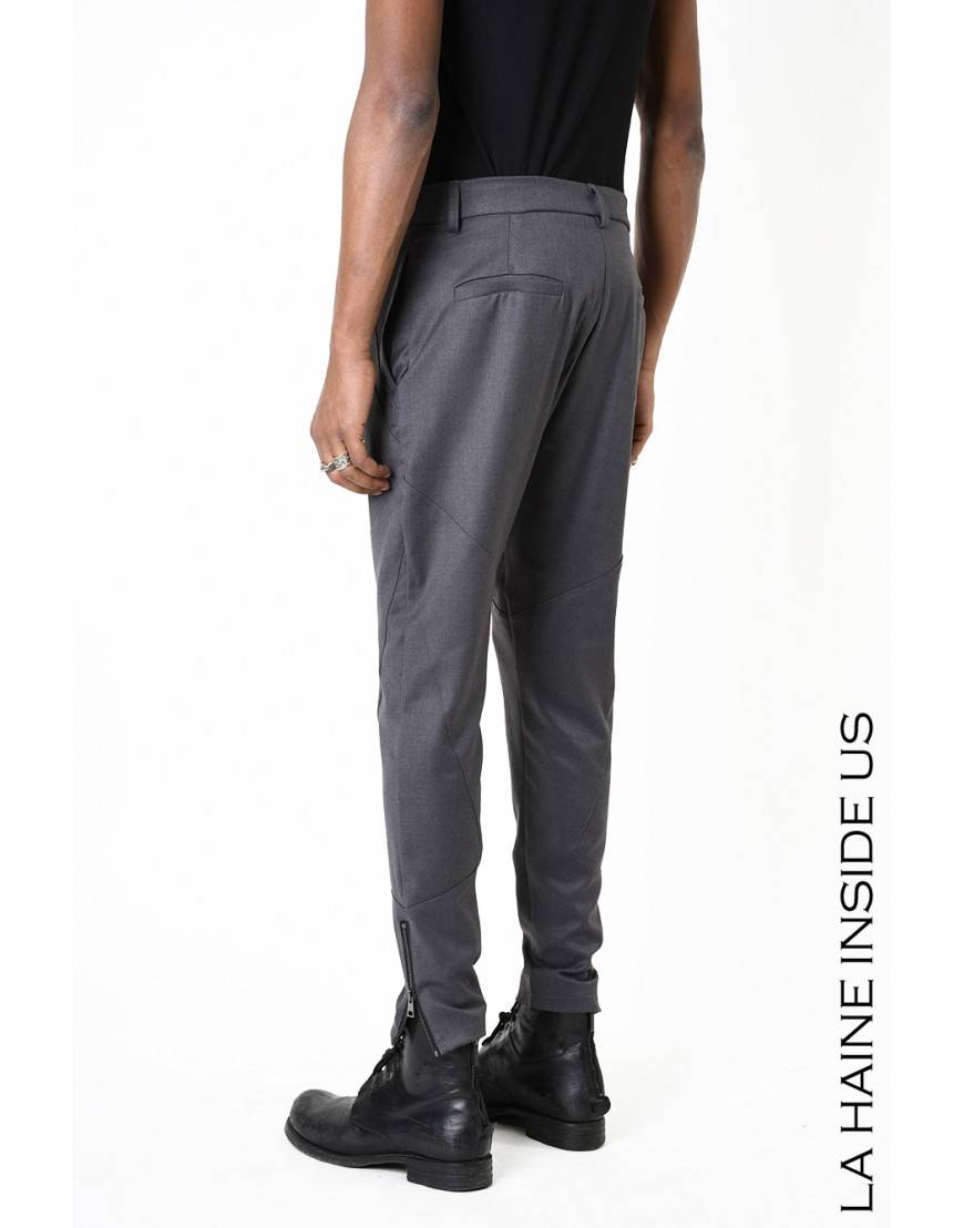 La haine inside us 3B LM198 PANTALONE Grigio Spedizione gratuita