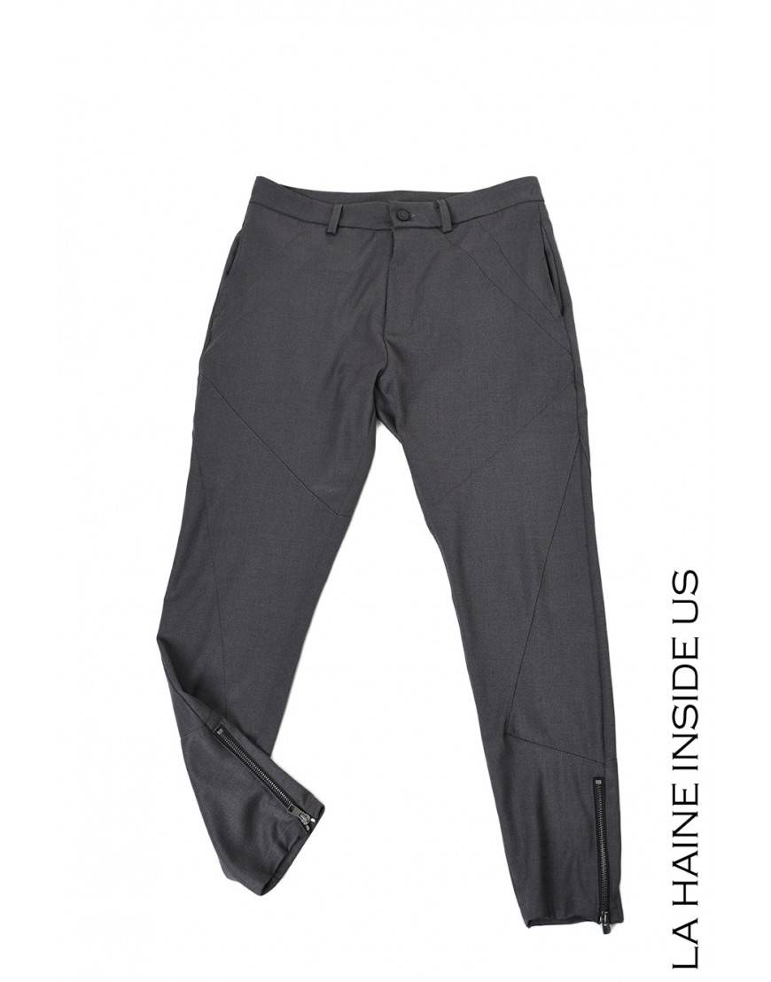 La haine inside us 3B LM198 PANTALONE Grigio Spedizione gratuita