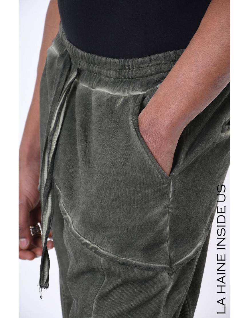 La haine inside us 3B LM199 PANTALONE Verde Prezzo di fabbrica