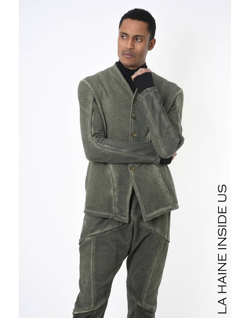 La haine inside us 3B LM227 GIACCA Verde Flash Sale