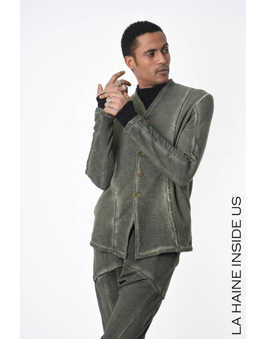 La haine inside us 3B LM227 GIACCA Verde Flash Sale