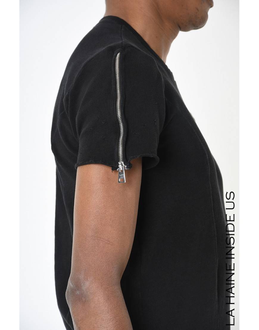 La haine inside us 3J LM233 T-SHIRT Nero Offerta per la Festa della Mamma