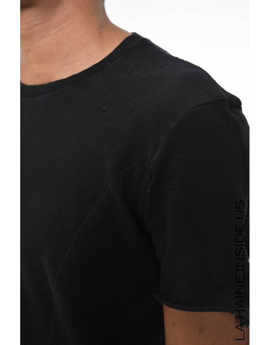 La haine inside us 3J LM233 T-SHIRT Nero Offerta per la Festa della Mamma