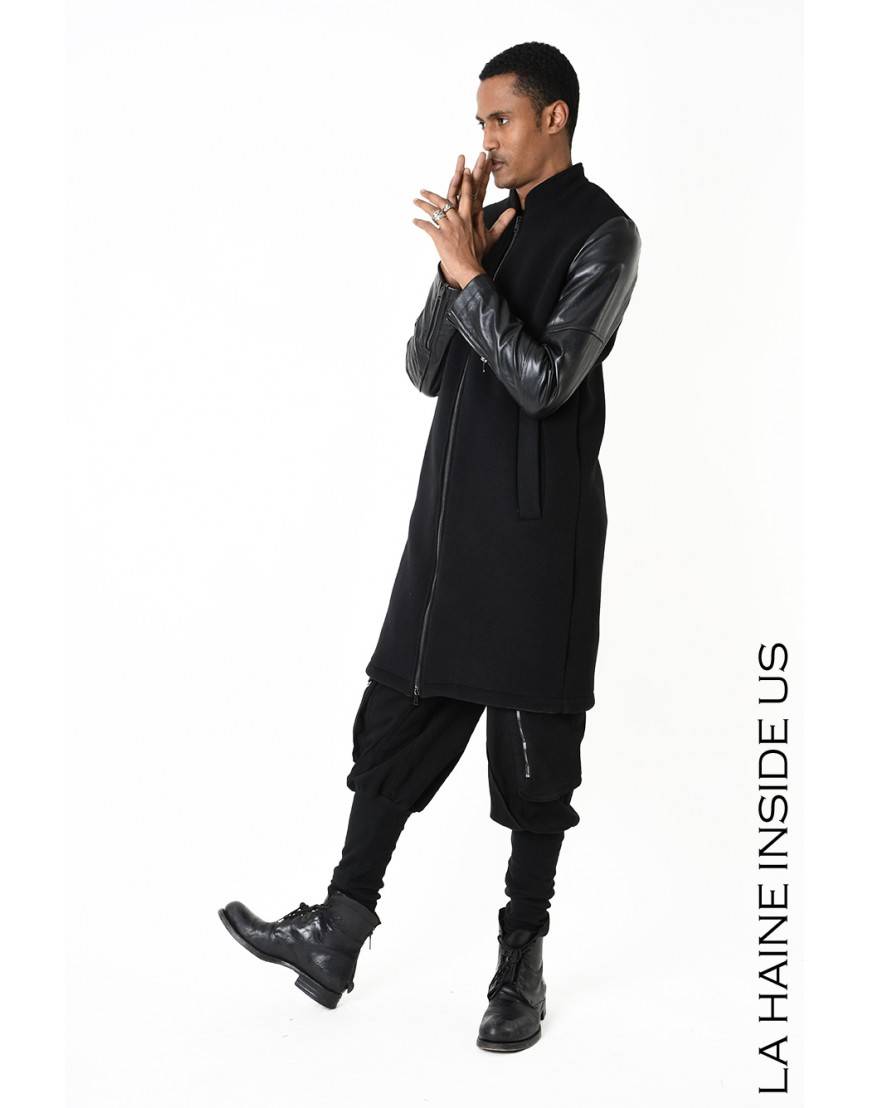 La haine inside us 3B LM183 CAPPOTTO Nero Offerta Giorno del Papà