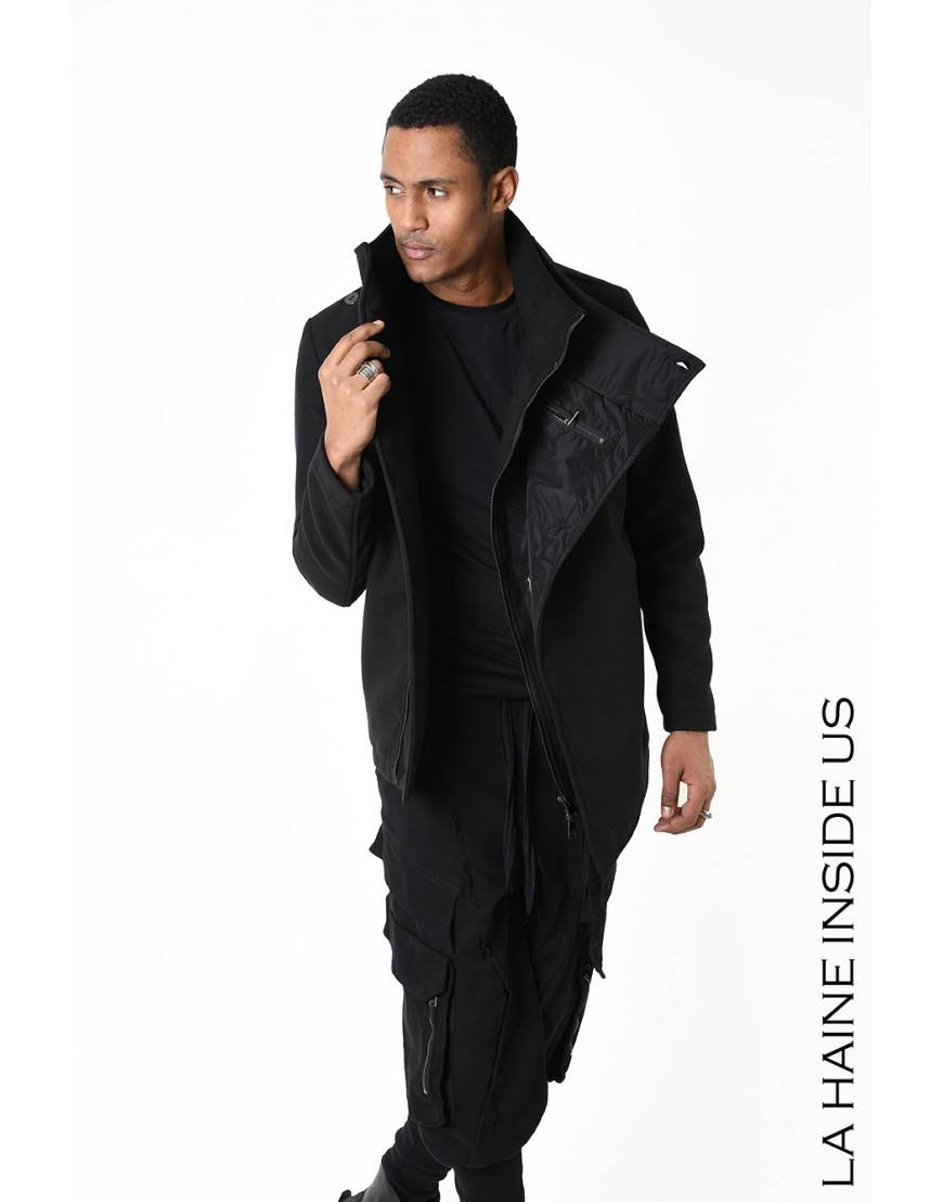 La haine inside us 3B LM185 CAPPOTTO Nero Offerta San Valentino