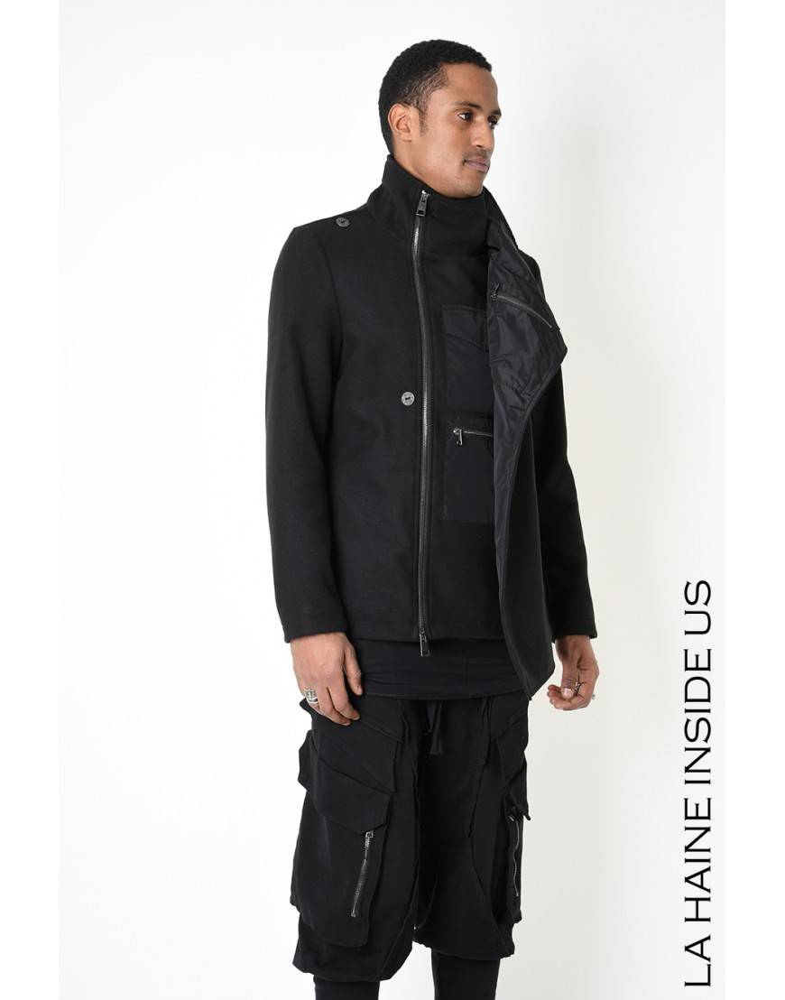 La haine inside us 3B LM185 CAPPOTTO Nero Offerta San Valentino