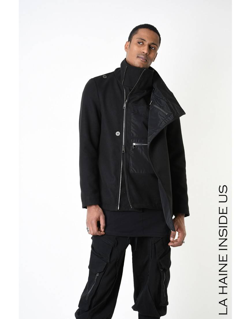 La haine inside us 3B LM185 CAPPOTTO Nero Offerta San Valentino