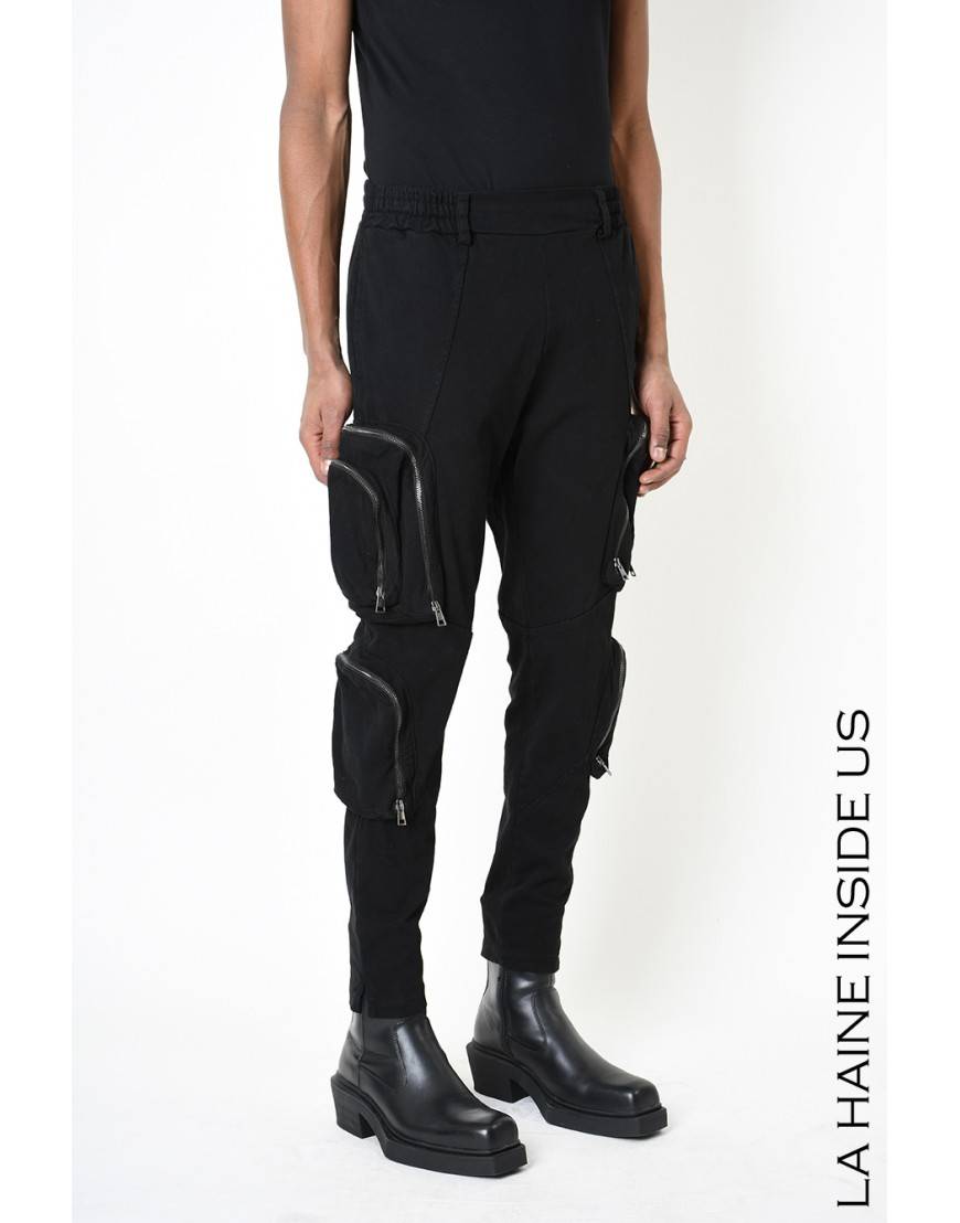 La haine inside us 3B LM190 PANTALONE Nero Smaltimento dello stoccaggio