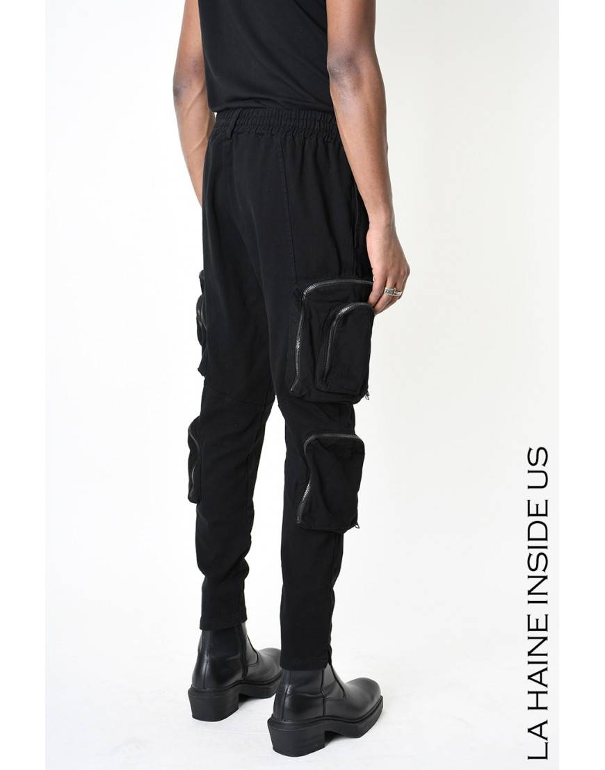 La haine inside us 3B LM190 PANTALONE Nero Smaltimento dello stoccaggio