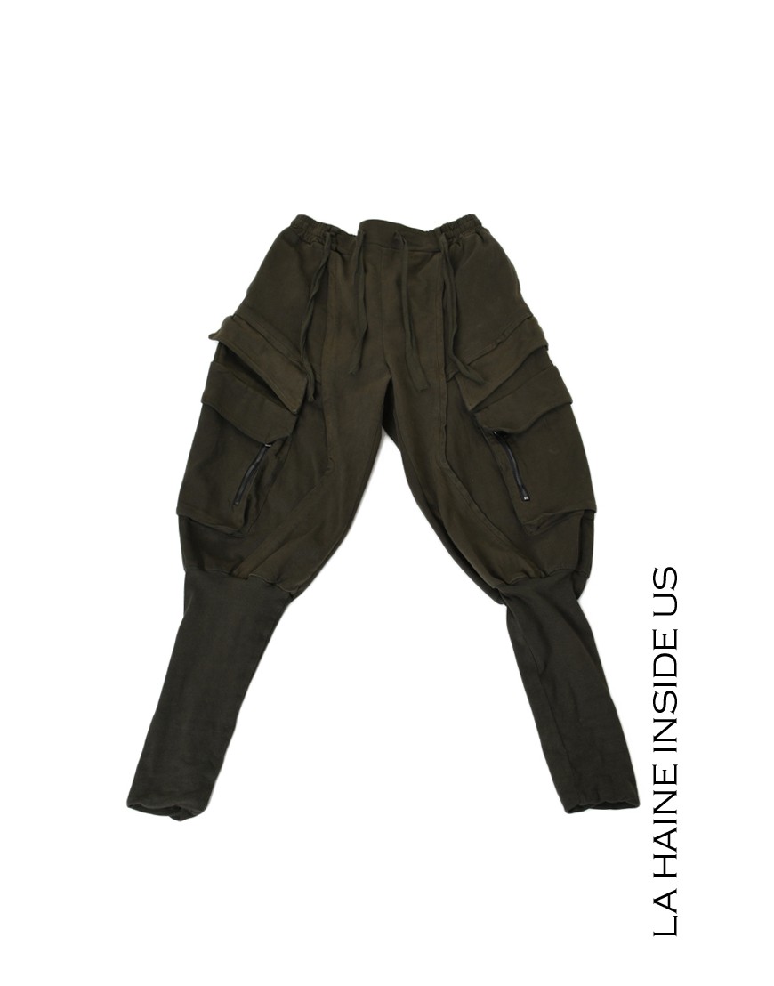 La haine inside us 3B LM191 PANTALONE Verde Latest fashion