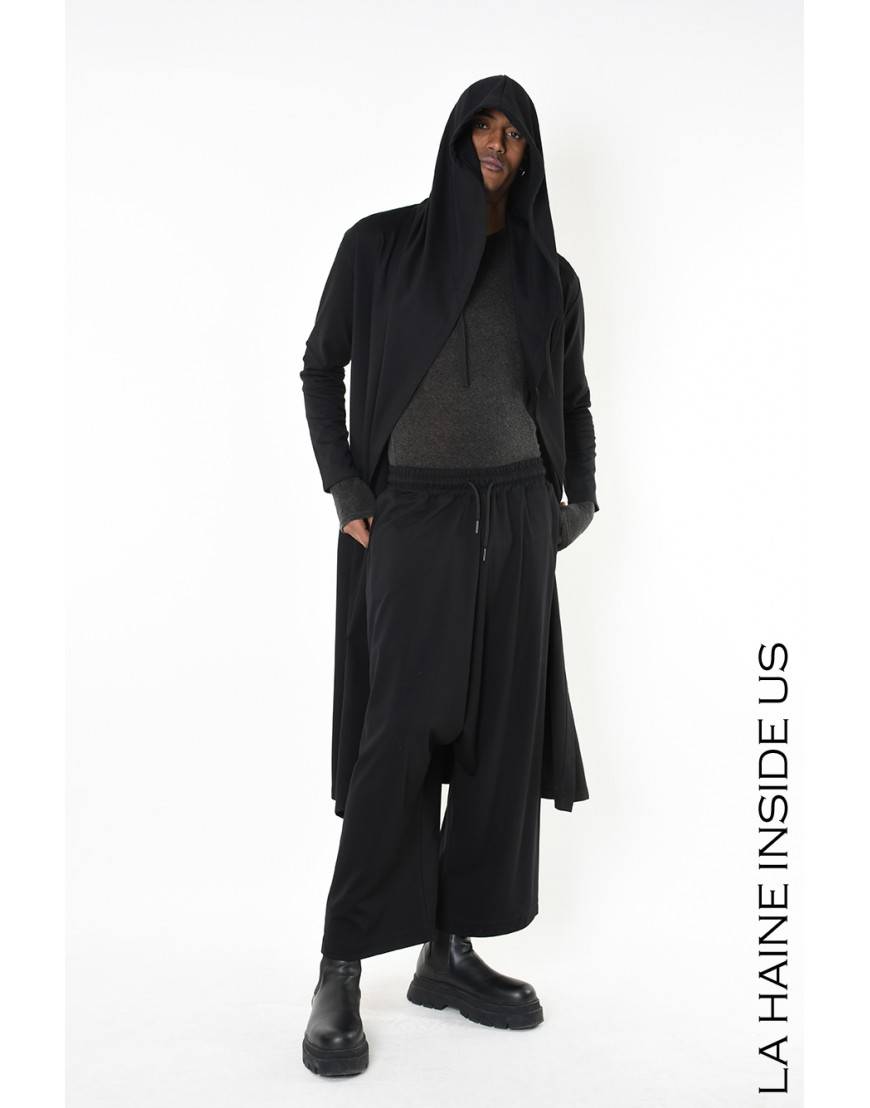 La haine inside us 4M LW956 CARDIGAN UNISEX U Nero Promozione temporanea