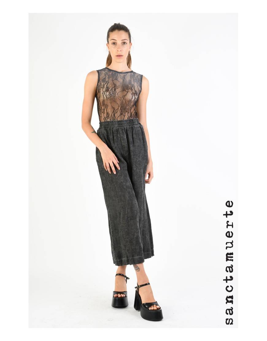 La haine inside us 9B SM387 PANTALONE Grigio Sconti questo mese