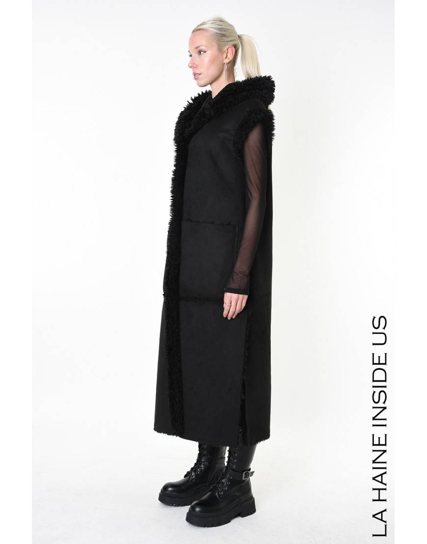 La haine inside us 4- LW860 GILET UNISEX D Nero In Saldo