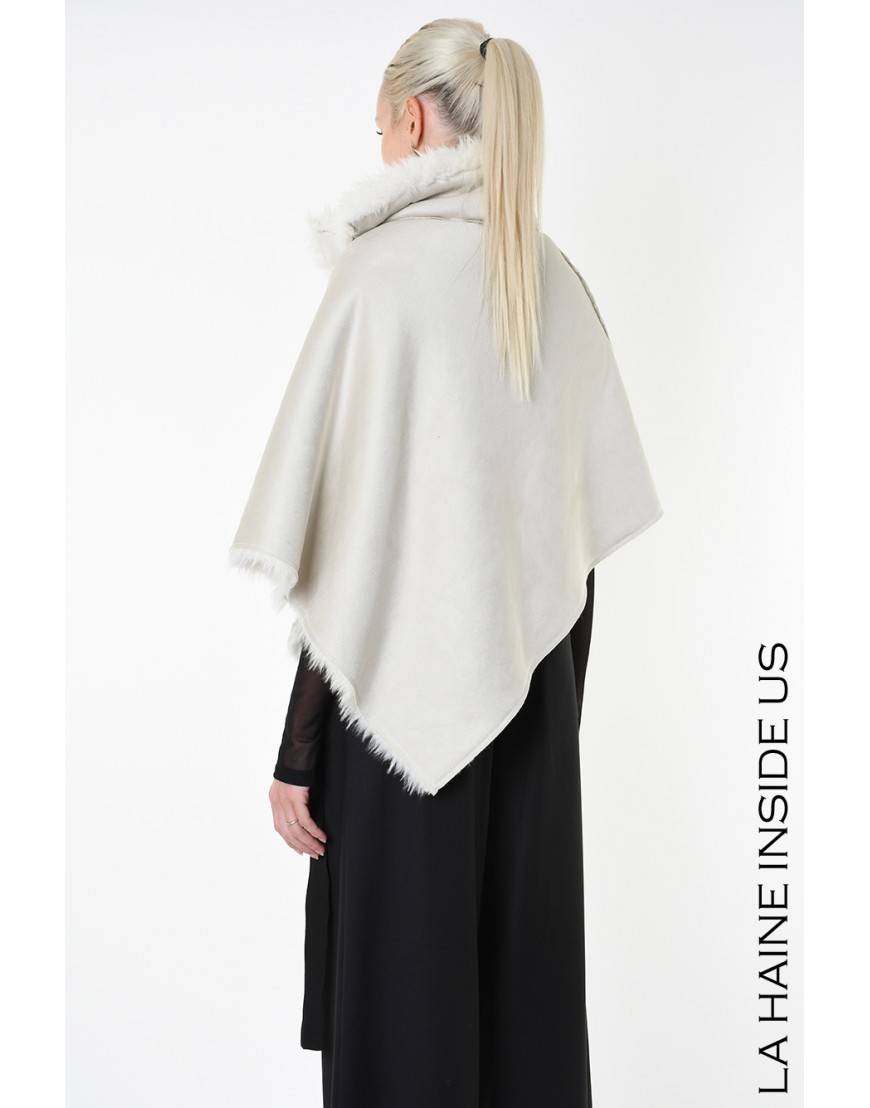 La haine inside us 4- LW862 PONCHO UNISEX D Ice Spedizione gratuita