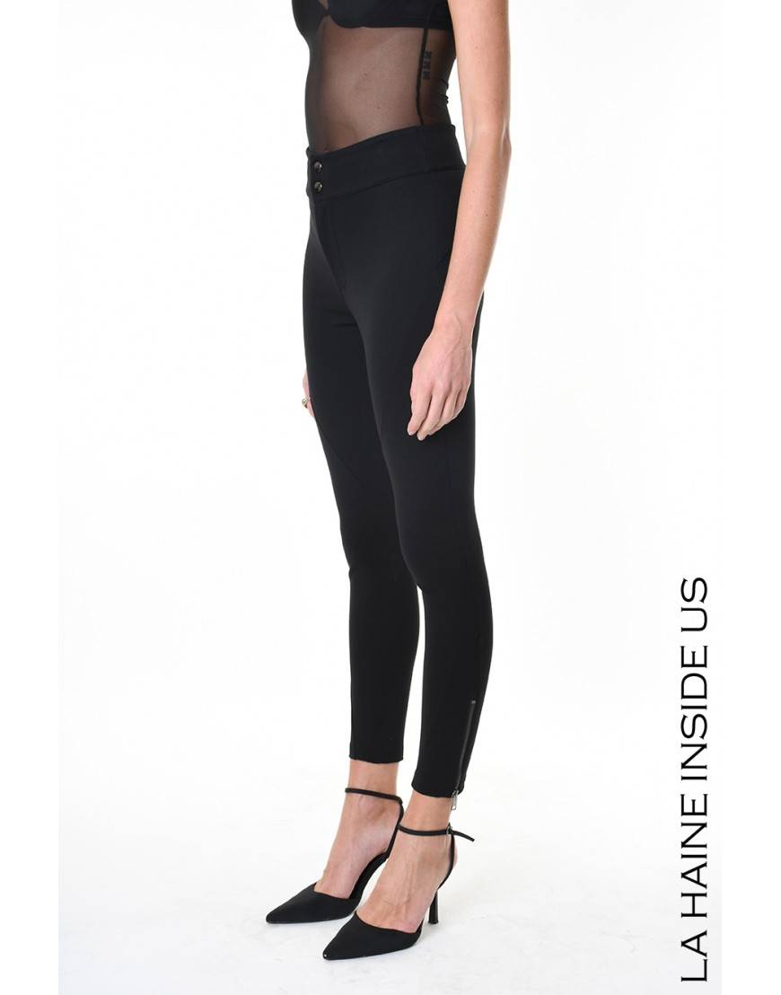 La haine inside us 4B LW550 PANTALONE Nero Prezzo di fabbrica