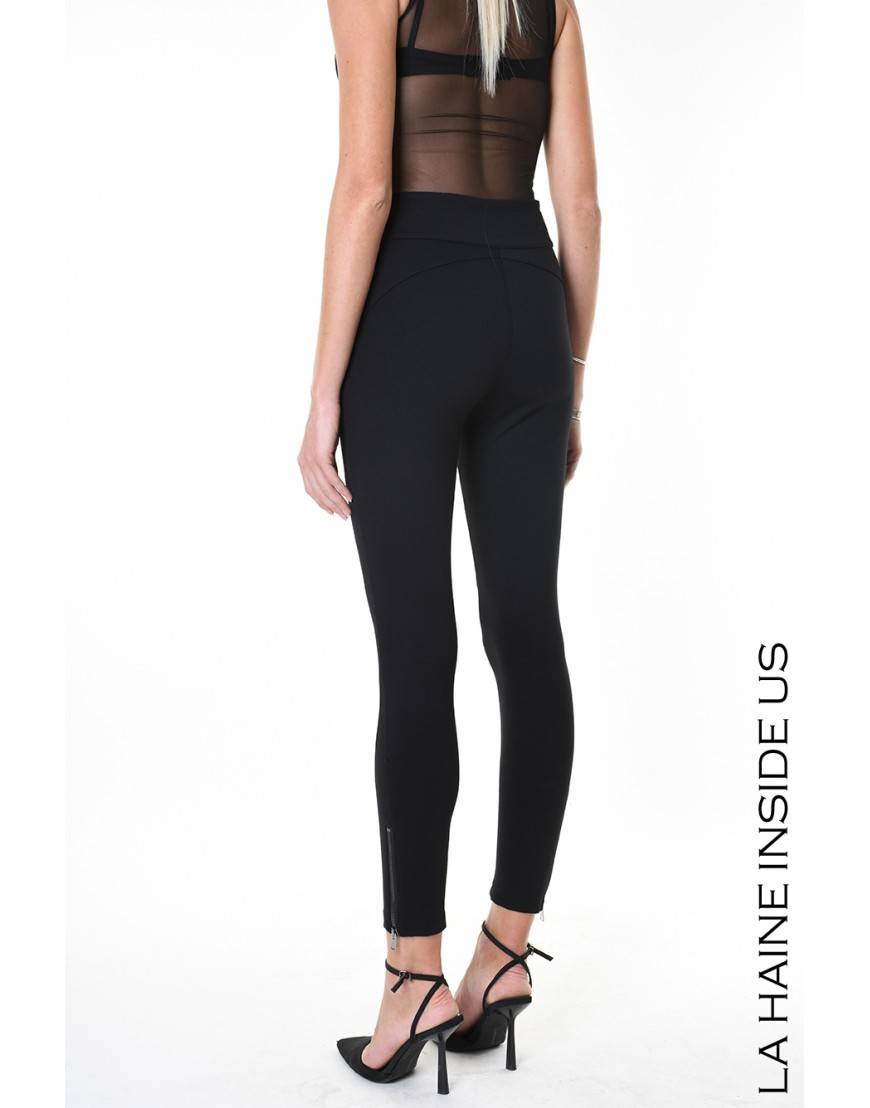 La haine inside us 4B LW550 PANTALONE Nero Prezzo di fabbrica