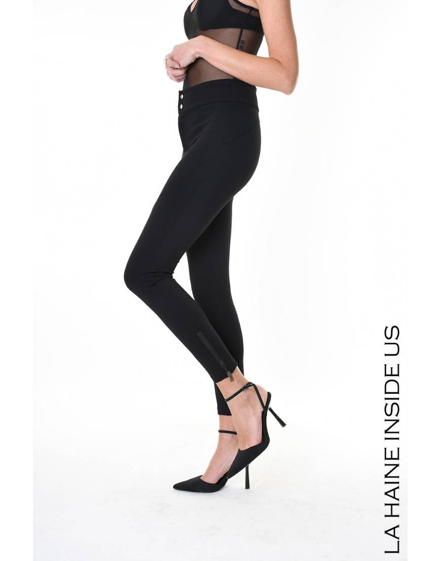 La haine inside us 4B LW550 PANTALONE Nero Prezzo di fabbrica