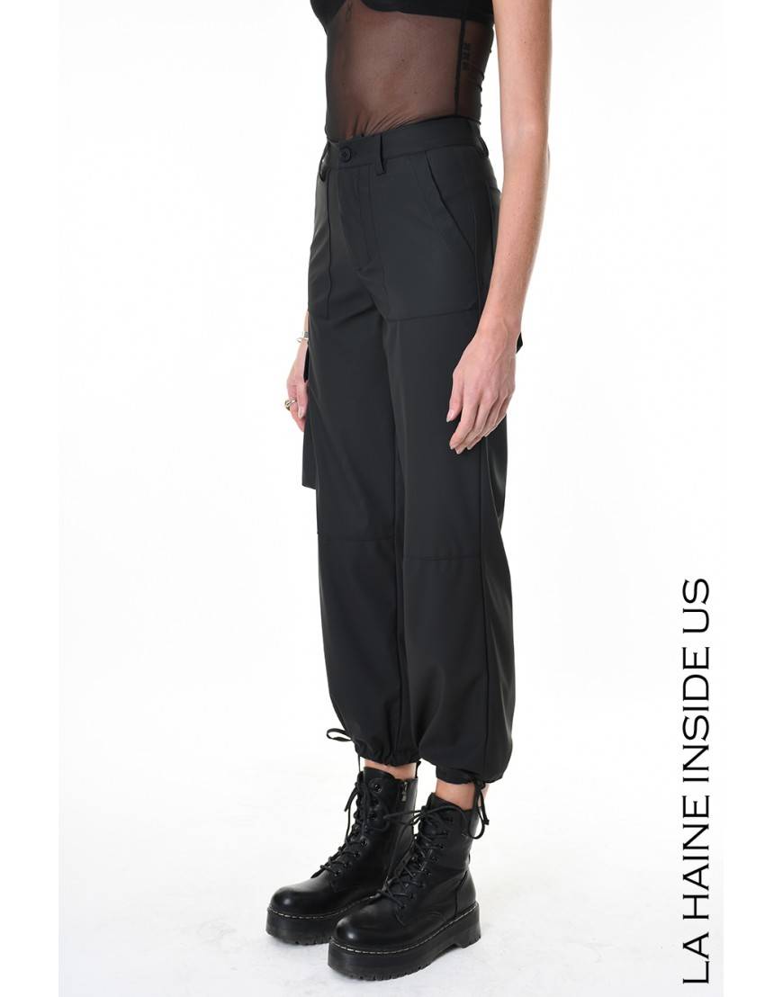 La haine inside us 4Z LW688 PANTALONE Nero Offerta San Valentino